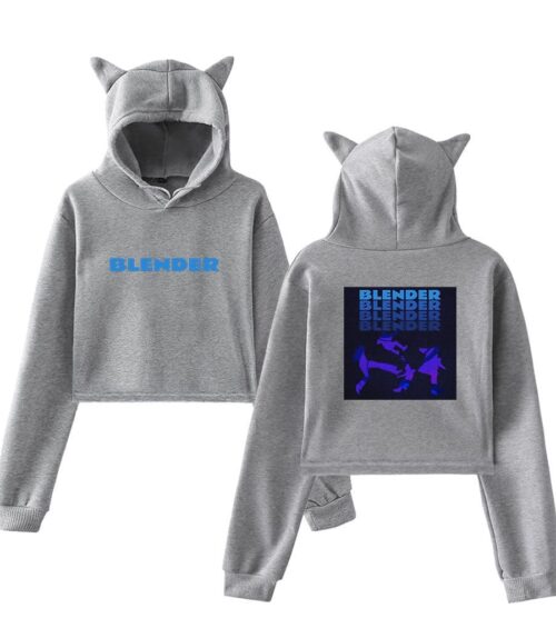 5SOS Blender Cropped Hoodie #2