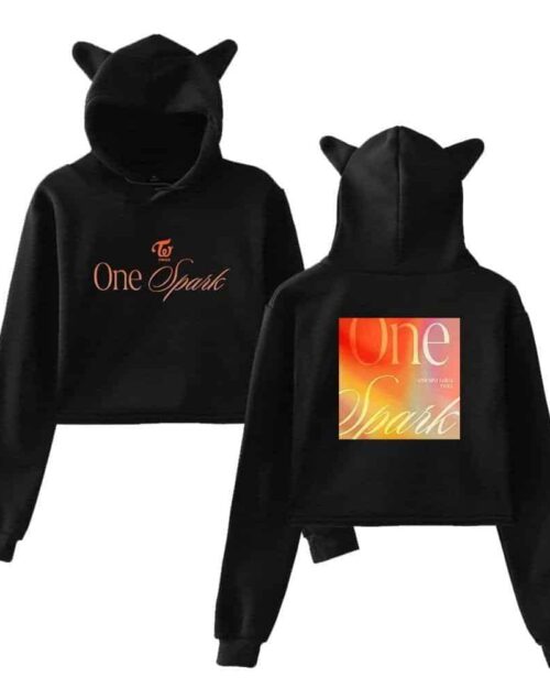 Twice One Spark Cropped Hoodie #1