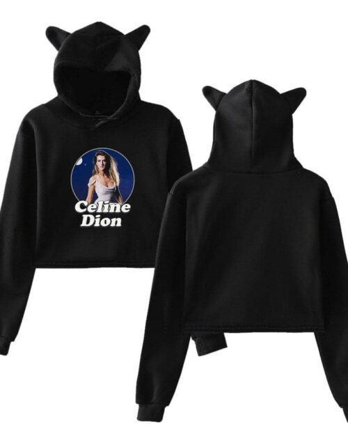 Celine Dion Cropped Hoodie #2