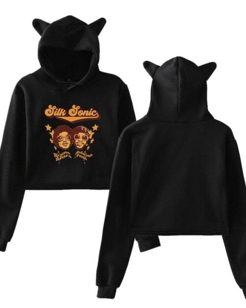 Bruno Mars Cropped Hoodie #5