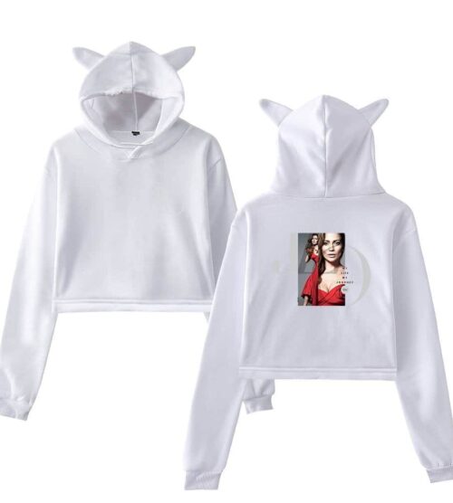 Jennifer Lopez Cropped Hoodie #1
