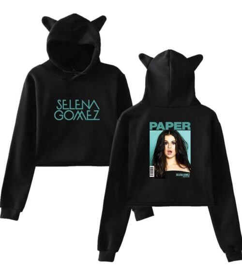 Selena Gomez Cropped Hoodie #3 + Gift
