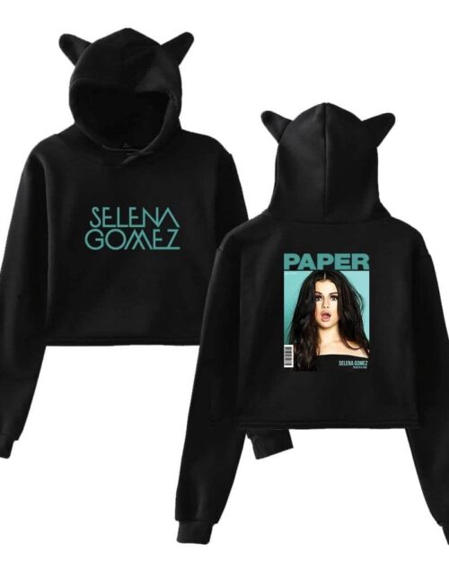 Selena Gomez Cropped Hoodie #3 + Gift