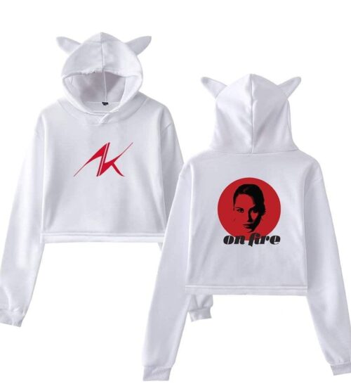 Alicia Keys Cropped Hoodie #1