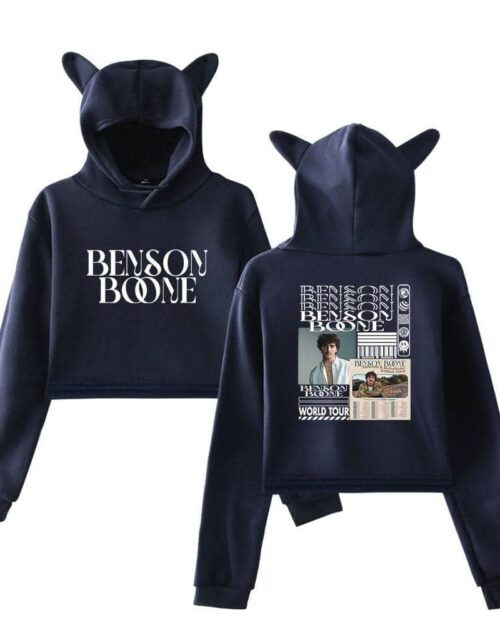 Benson Boone Fireworks & Rollerblades Cropped Hoodie #1