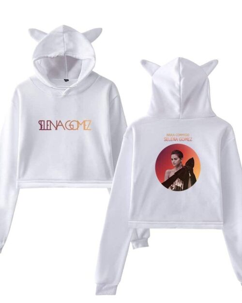 Selena Gomez Cropped Hoodie #2 + Gift
