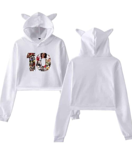 Selena Gomez Cropped Hoodie #4