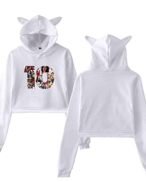 Selena Gomez Cropped Hoodie #4