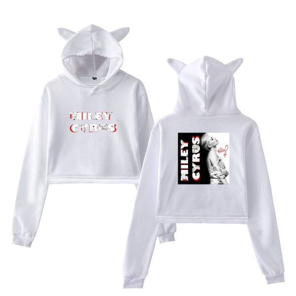 Miley Cyrus Cropped Hoodie #2 - Image 2