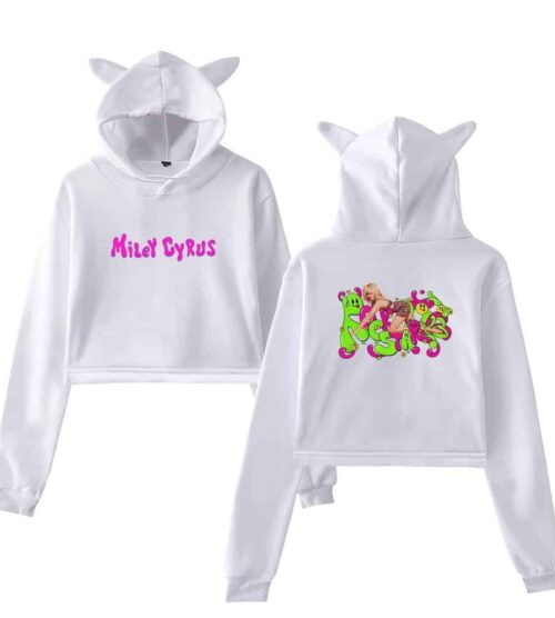 Miley Cyrus Cropped Hoodie #5