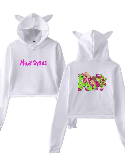 Miley Cyrus Cropped Hoodie #5
