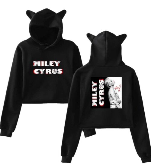 Miley Cyrus Cropped Hoodie #2