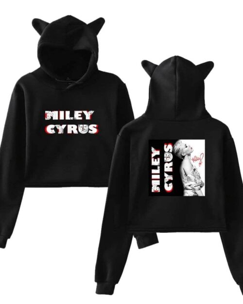 Miley Cyrus Cropped Hoodie #2