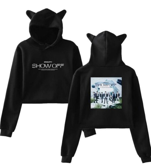 Cravity Cropped Hoodie #4