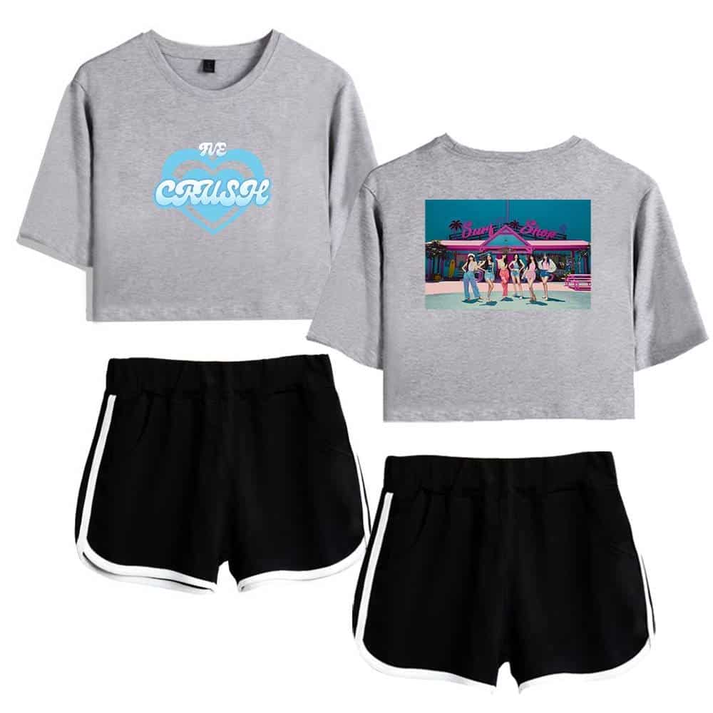 Cute casual graphic t-shirt outfit with shorts for summer, youthful and trendy apparel for women, featuring a "We Cactus" design and a retro diner print, perfect for casual outings and beach days.