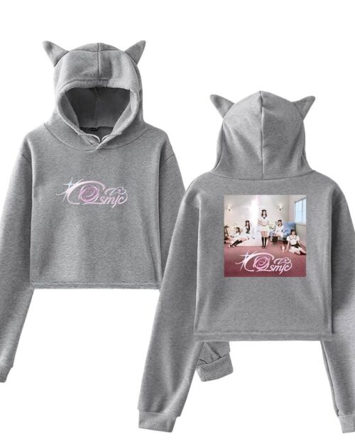 Red Velvet Cropped Hoodie #3