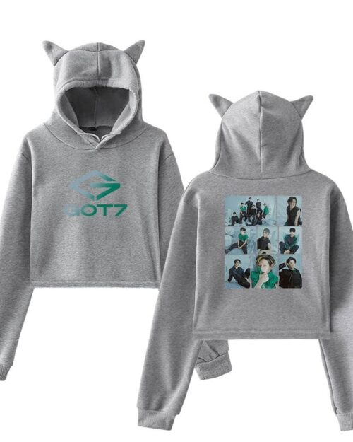 Got7 Cropped Hoodie #3