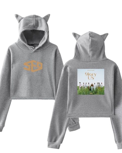 SF9 Cropped Hoodie #3