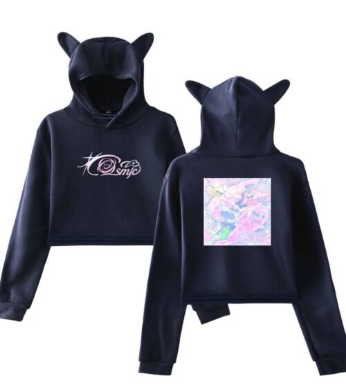 Red Velvet Cropped Hoodie #2