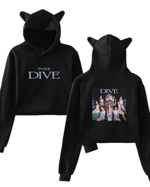 Twice Dive Cropped Hoodie #4