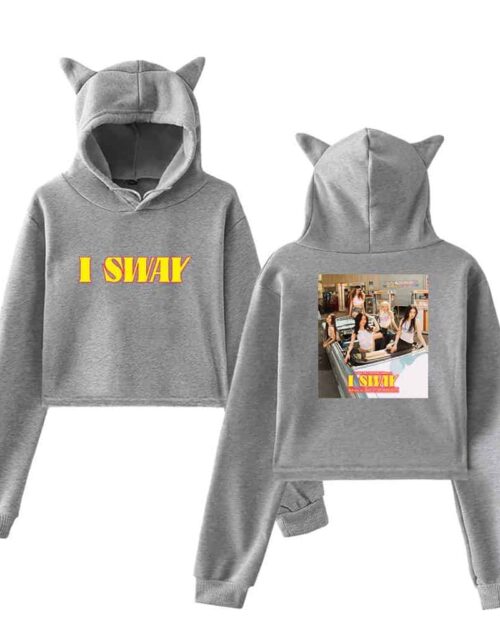 Gidle I Sway Cropped Hoodie #3