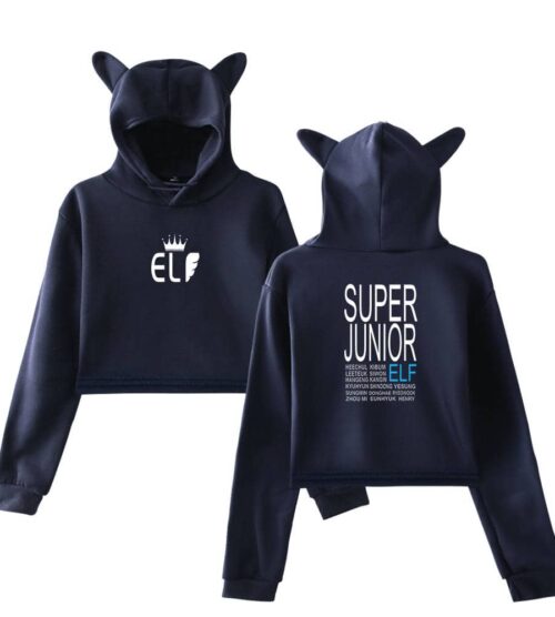 Super Junior Cropped Hoodie #2