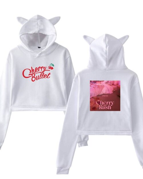 Cherry Bullet Cropped Hoodie #2