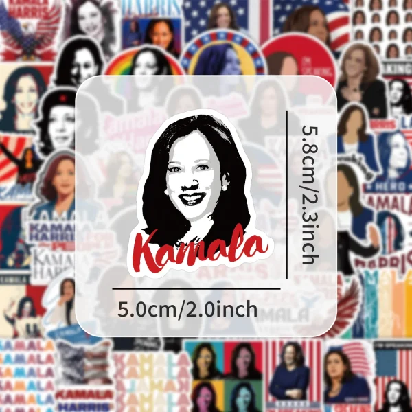 Kamala Harris Stickers (50 Pcs) #1 - Image 4