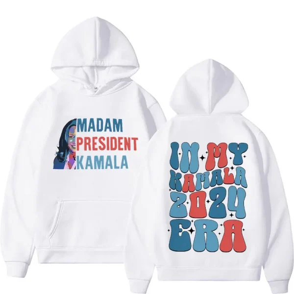 Madam President Kamala Harris 2024 Hoodie #1 - Image 2