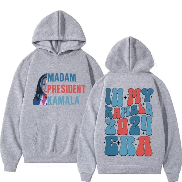 Madam President Kamala Harris 2024 Hoodie #1 - Image 3