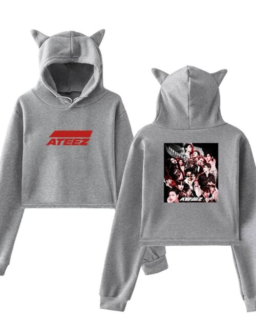Ateez Cropped Hoodie #7