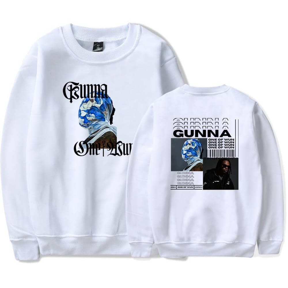 Traditional Gunna merchandise sweatshirt featuring graphic design and text.