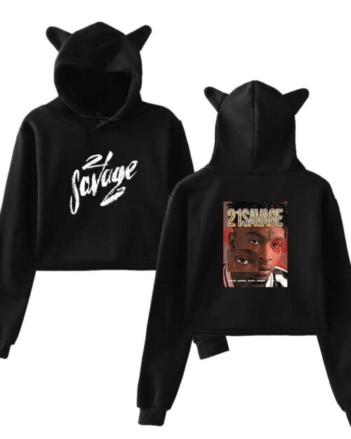 21 Savage Cropped Hoodie #4