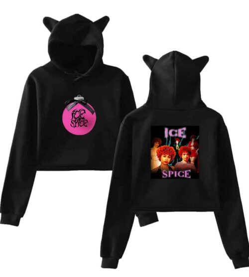 Ice Spice Cropped Hoodie #4