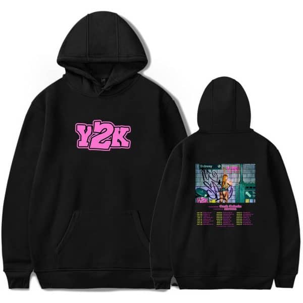 Y2K hoodie featuring retro 2000s style graphics and graffiti-inspired design, perfect for streetwear and nostalgic fashion fans.