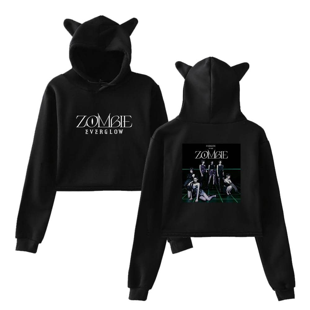 ZOMBIE EV Berkeley hoodie with a front logo and back graphic design, featuring a streetwear style made of soft fabric, perfect for fans of the band or music lovers looking stylish.