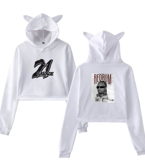 21 Savage Cropped Hoodie #1