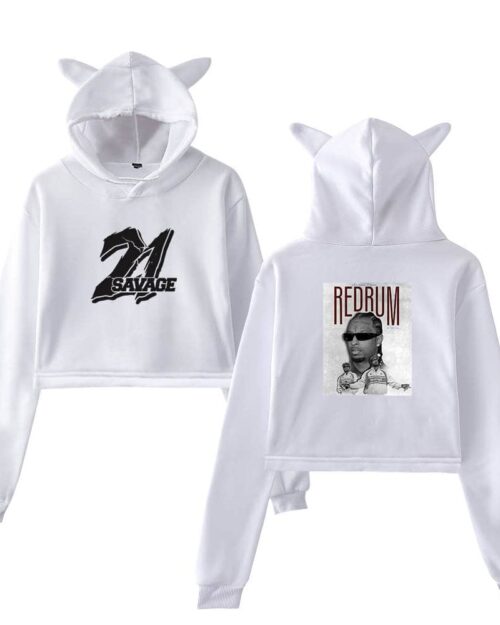 21 Savage Cropped Hoodie #1