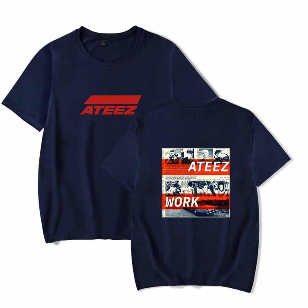 Ateez graphic t-shirt merchandise.