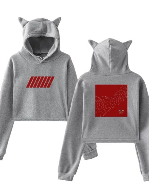 iKon Cropped Hoodie #3