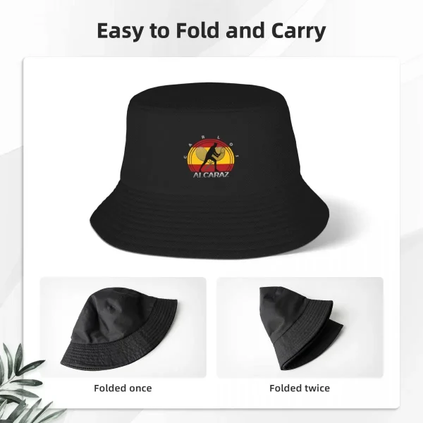 Carlos Alcaraz Tennis Bucket Hat #1 - Image 3