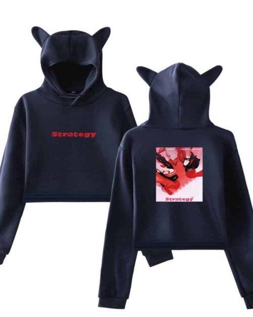 Twice Strategy Cropped Hoodie #2