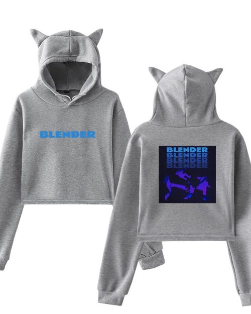 5SOS Blender Cropped Hoodie #2