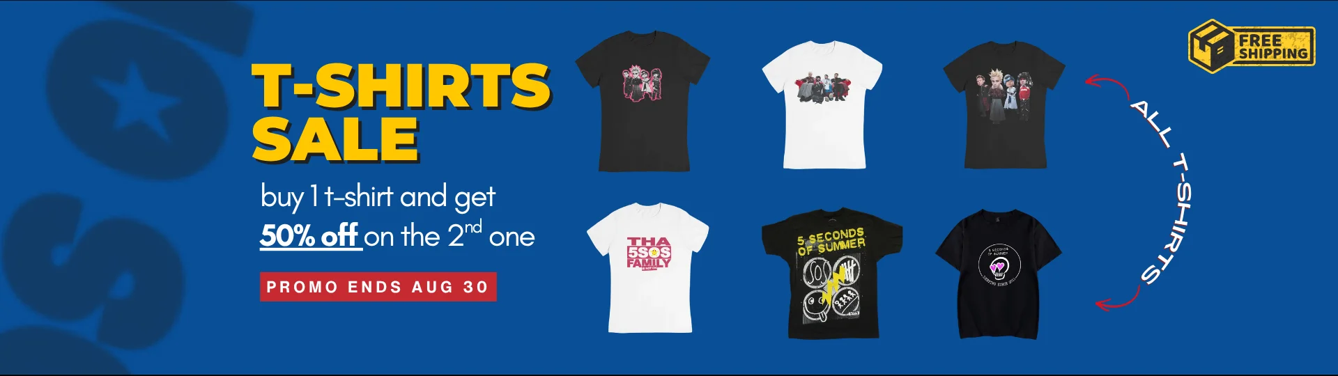 5sos t-shirts